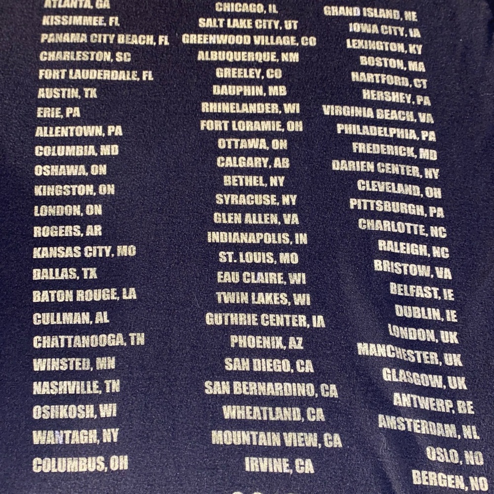 💙 Thomas Rhett Black Concert T 2016  Graphic T-Shirt Size M - Picture 6 of 8